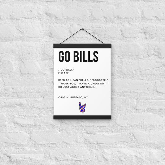 Go Bills Definition Poster