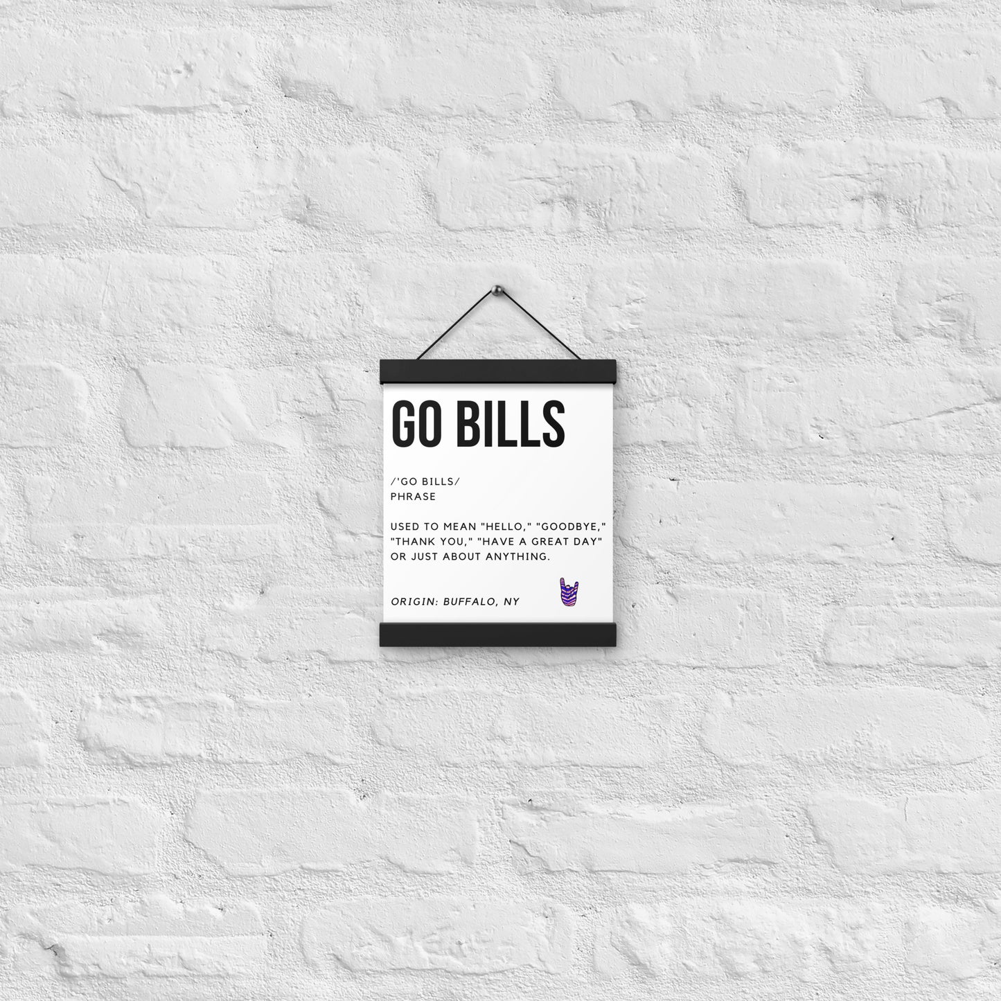 Go Bills Definition Poster