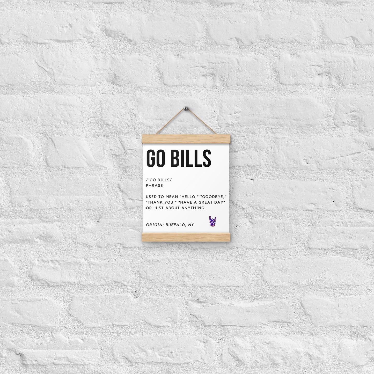 Go Bills Definition Poster