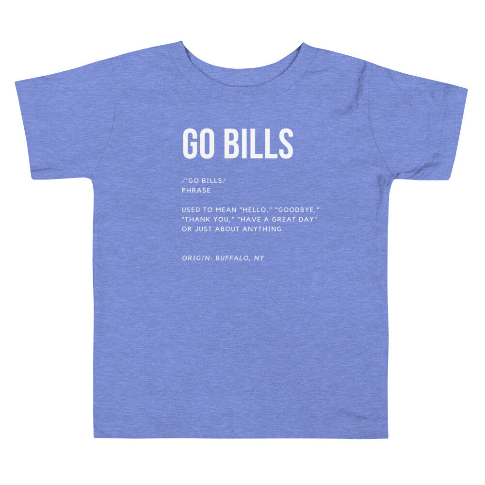 Go Bills Definition Toddler