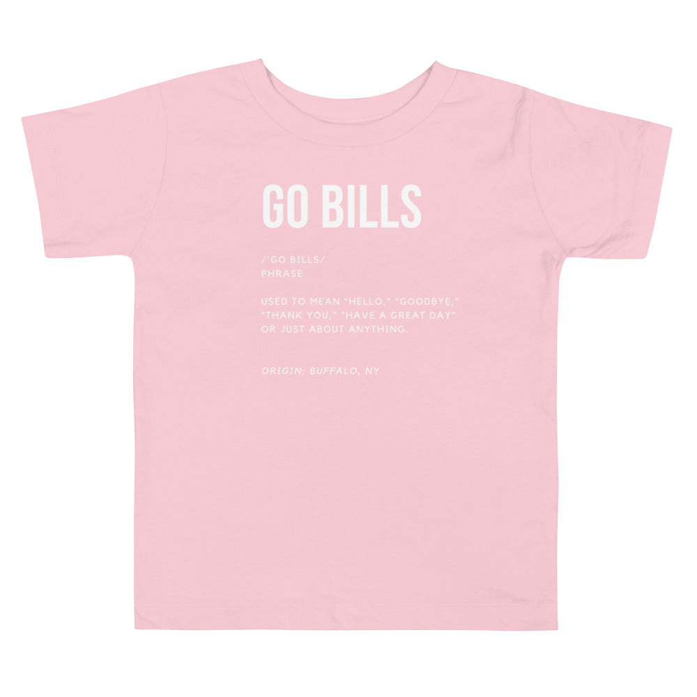 Go Bills Definition Toddler